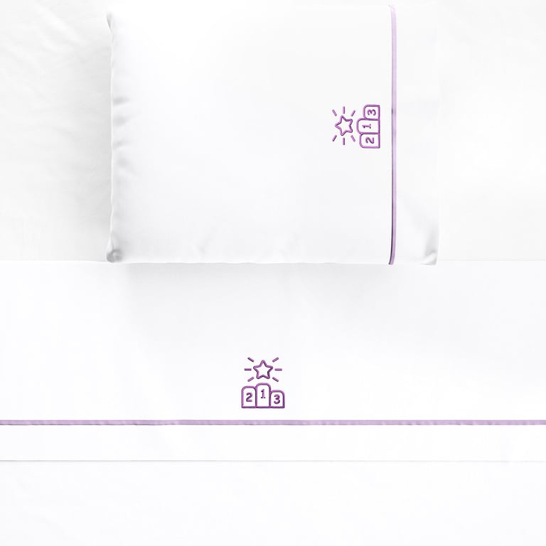 Jogo de Lençol Berço Campeão Lilás 3 Peças — vista alternativa