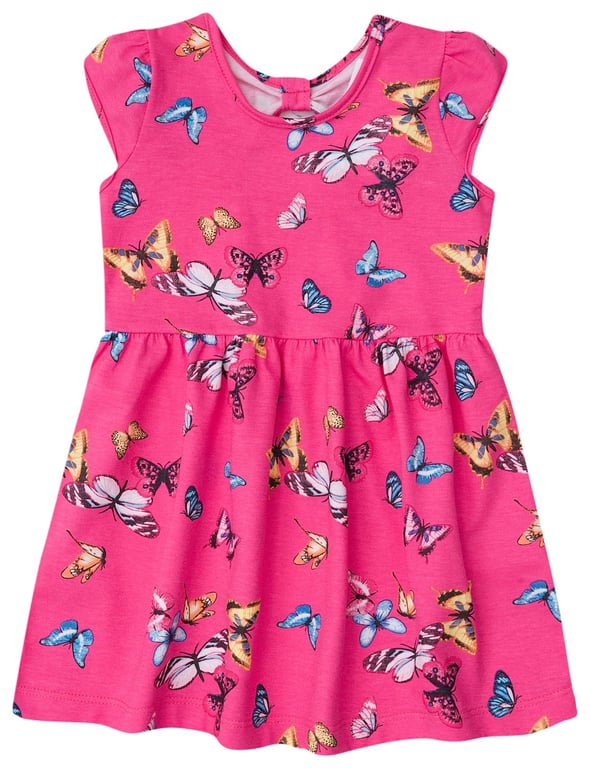 Vestido Curto Rosa Estampado