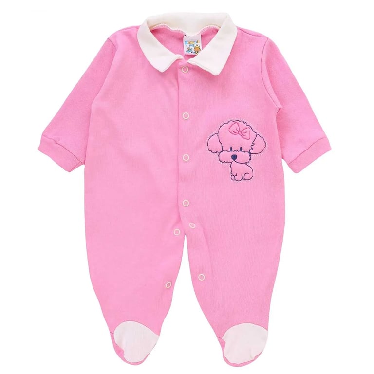 Macacão Longo Kamule em Suedine com Bordado Sortido Tam P