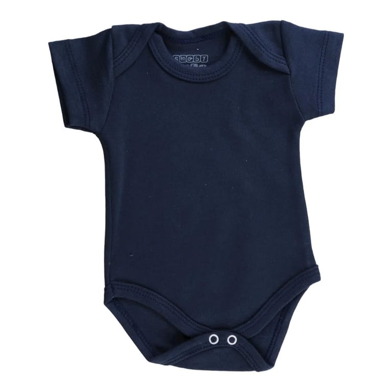 Kit Body Manga Curta Smoby Baby Liso Azul 3 Peças — vista alternativa