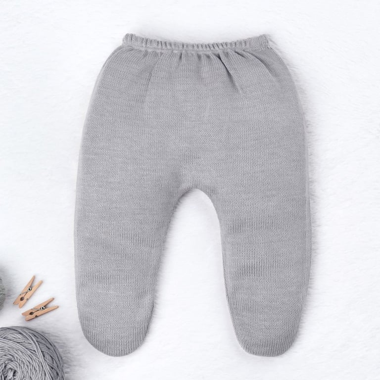 Saída Maternidade Tricot Primeiro Vestidinho com Pérolas Rosa 03 Peças — vista alternativa