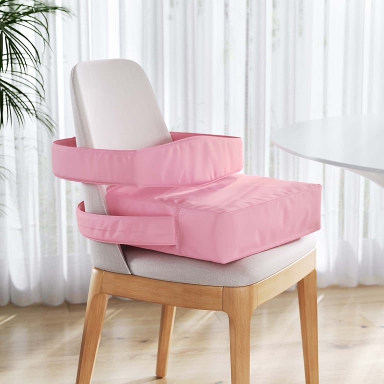 Assento de Elevação Alimentação com Cinto Rosa