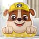 Almofada Rubble Amarela Patrulha Canina - imagem 1