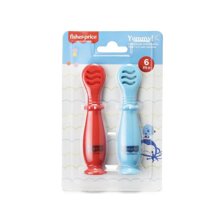 Kit Colher de Treinamento Ventosa Yummy Azul — vista alternativa