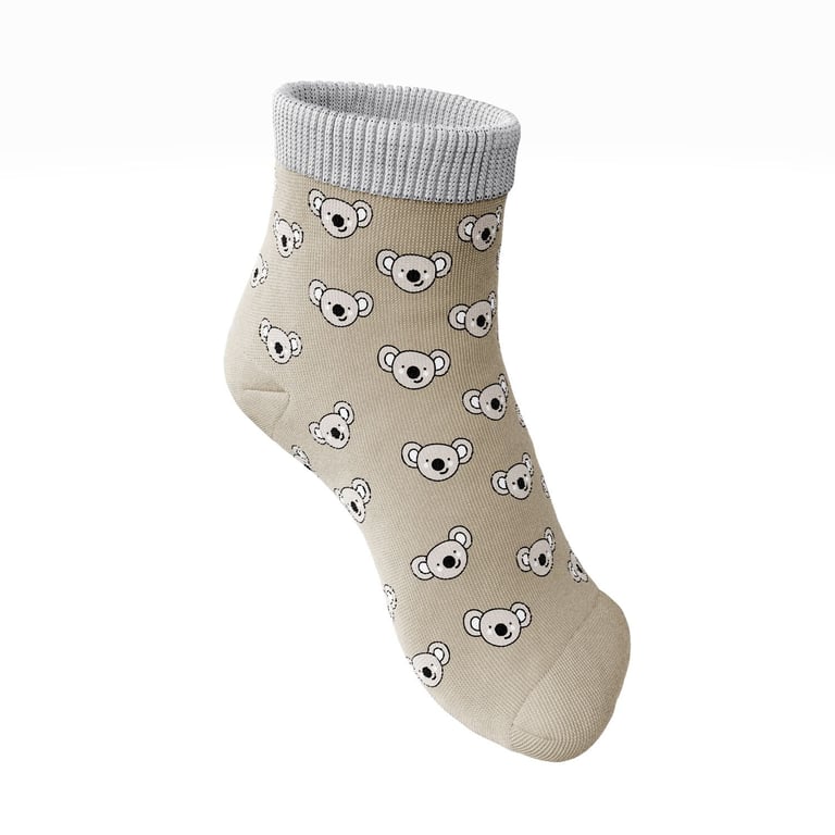 Meia Bebê Coalas Cinza — vista alternativa