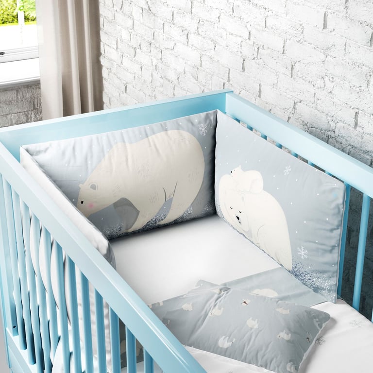 Kit Berço Dobrável 2 em 1 Ursinho Polar — vista alternativa