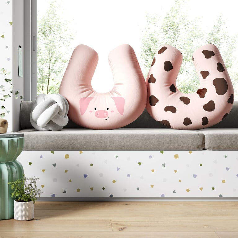 Almofada Amamentação Dupla Face Amiguinho Porquinho — vista alternativa