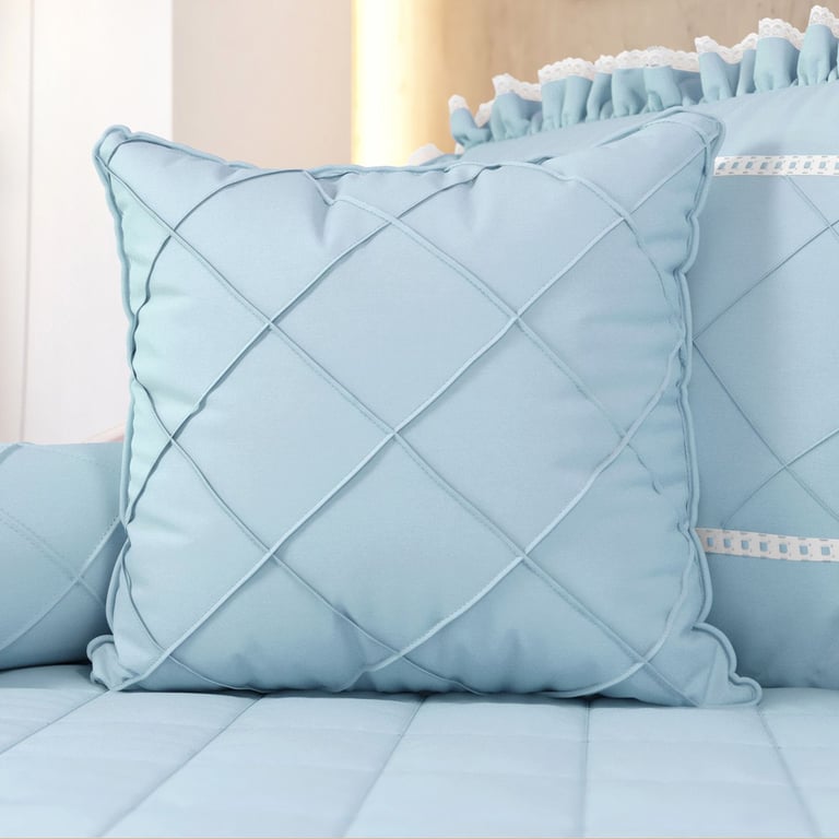 Almofada Nervura Branco Clássico 38cm