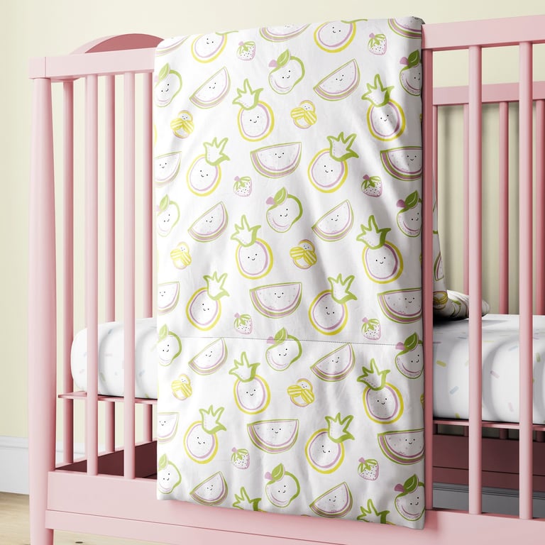 Edredom de Berço Frutinhas Colorido