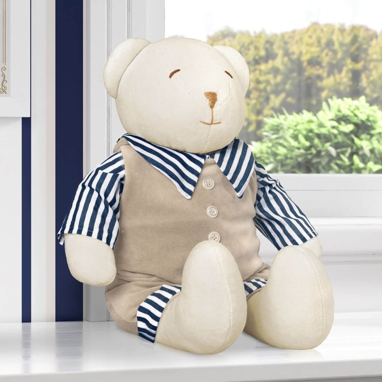 Urso Luxo Azul Marinho 45cm