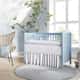 Kit Berço Rolinhos Floral Liberty Azul 8 Peças - imagem 5