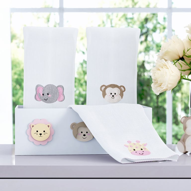 Jogo de Fraldas de Boca Amiguinhos Safári