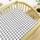Lençol Berço com Elástico Quadriculado Preto e Branco - imagem 2