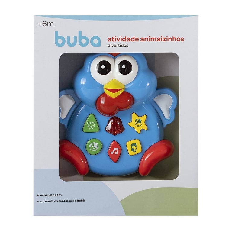 Figura de Atividades Animaizinhos Divertidos Galinha Azul — vista alternativa