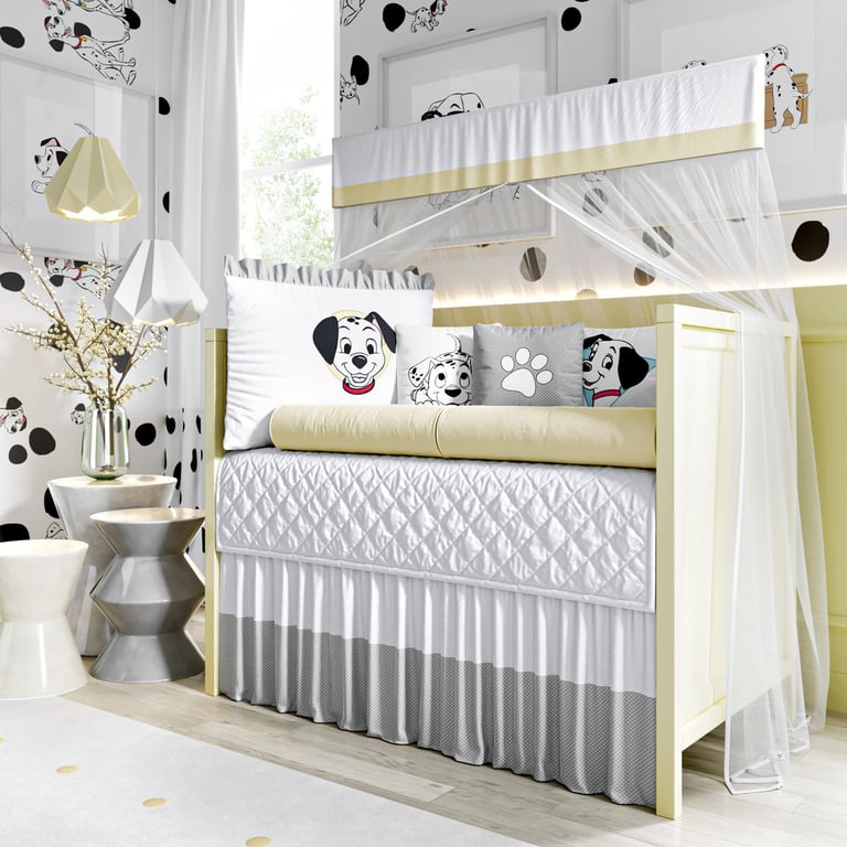 Kit Berço 101 Dálmatas Amarelo — vista alternativa