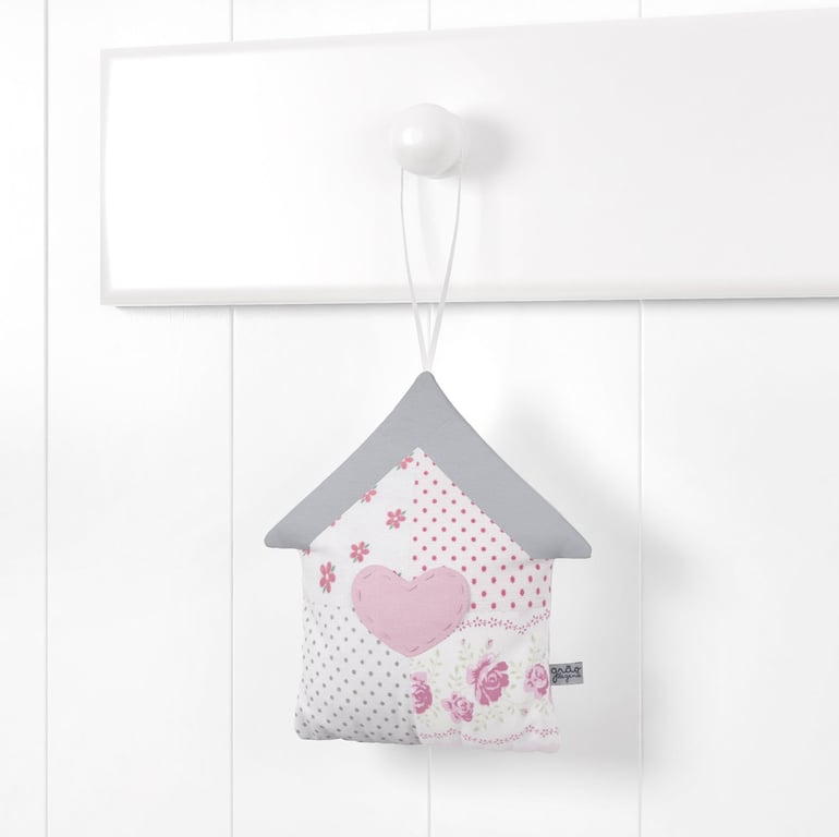 Porta Maternidade Patchwork Rosa