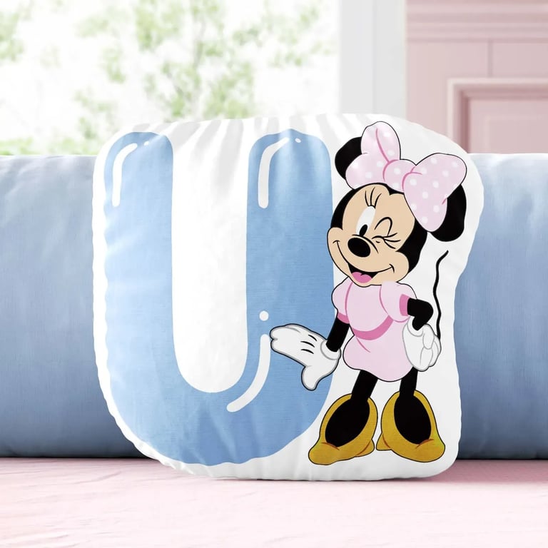 Almofadas Minnie Alfabeto U