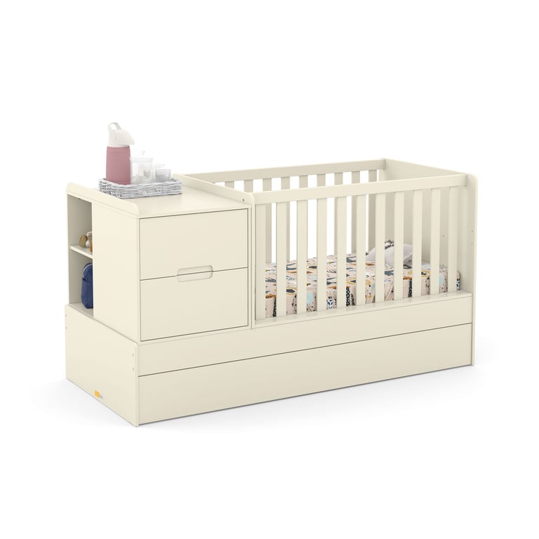 Berço com Trocador Branco Soft Formare