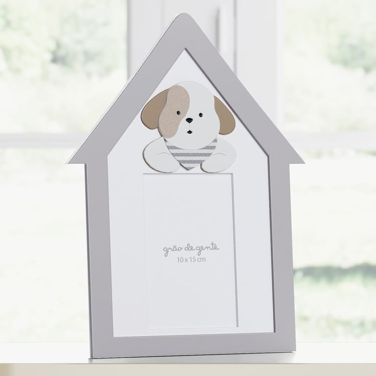 Porta Retrato MDF Cachorrinhos 10cm x 15cm