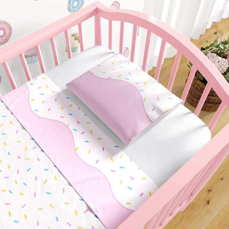 Jogo de Lençol Berço Granulado Colorido 3 peças — vista alternativa