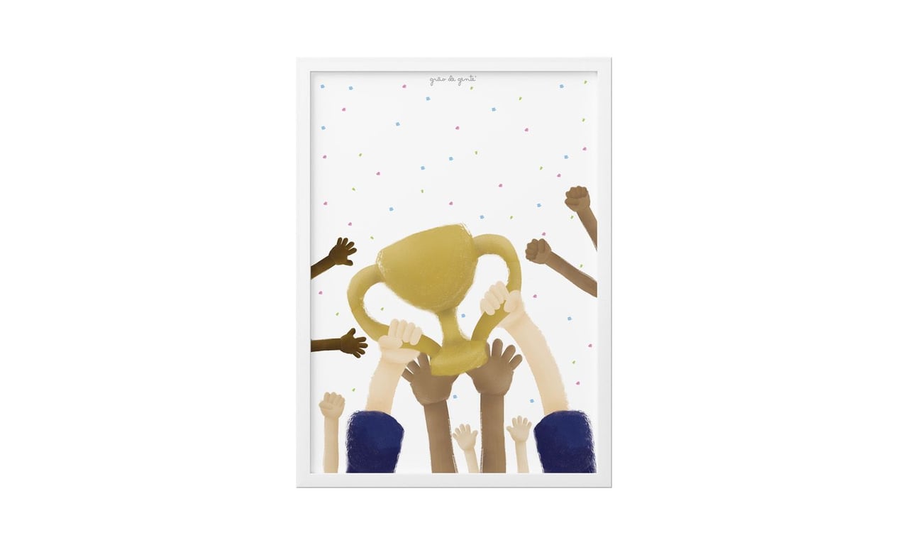 Quadro Troféu 34cm