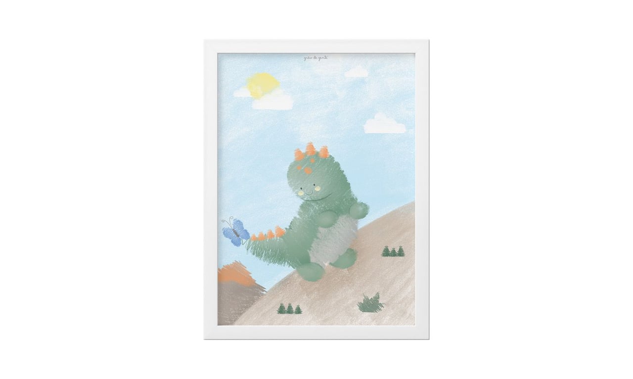 Quadro Amiguinho Dino 25cm