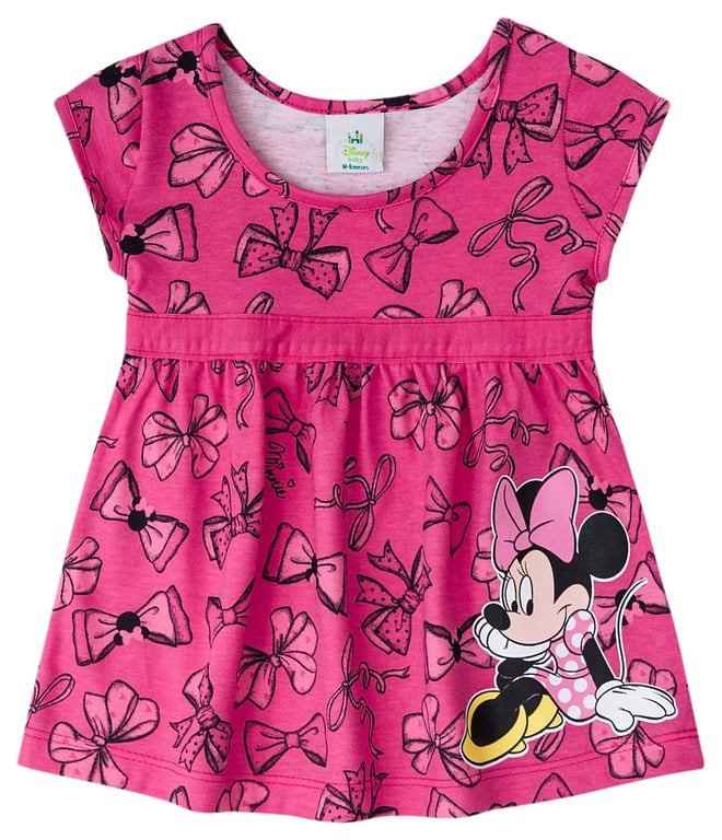 Vestido Curto Bebê Minnie