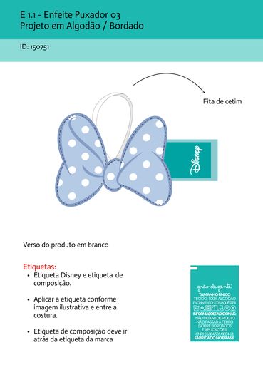 Enfeite Puxador 3 - Laço em formato