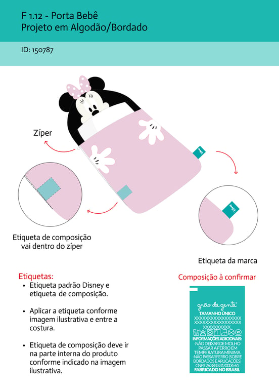 Porta Bebê Minnie