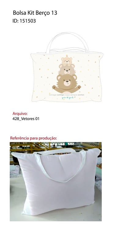 Bolsa Embalagem Família Ursinho
