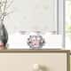 Kit Higiene MDF Coroa Arabesco Rosa e Cinza - imagem 5