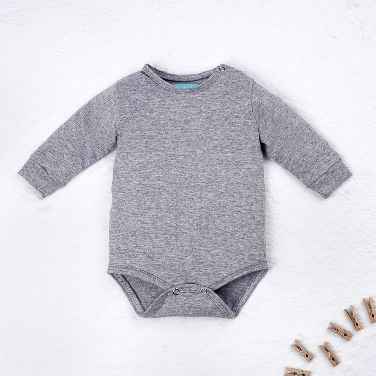 Body Manga Curta Baby Basics Azul Bebê