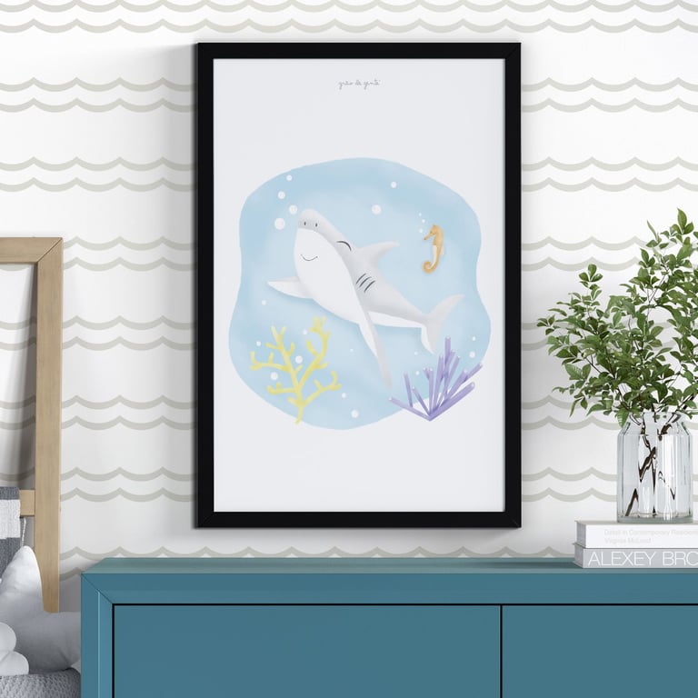Quadro Tubarão Alegria 60cm — vista alternativa