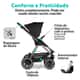 Kit Carrinho de Bebê Samba Dolphin com Bebê Conforto Tulip Black Diamond, Moises e Adaptador - ABC Design - imagem 6