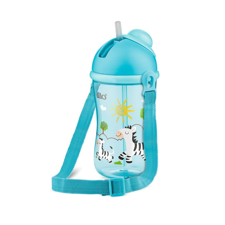 Copo Cantil com Canudo Rosa 390ml — vista alternativa