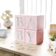 Cubo Decorativo Personalizado Letras do Alfabeto MDF Espelhado Rosa - imagem 2