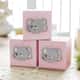 Cubo Decorativo Amiguinho Elefante MDF Rosa - imagem 1