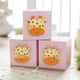 Cubo Decorativo Amiguinha Girafa MDF Rosa - imagem 1