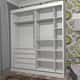 Guarda Roupas Colore Cinza 1800 2 Portas e 4 Gavetas - imagem 2