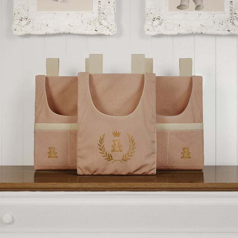 Porta Fraldas Varão Realeza Rosé Premium