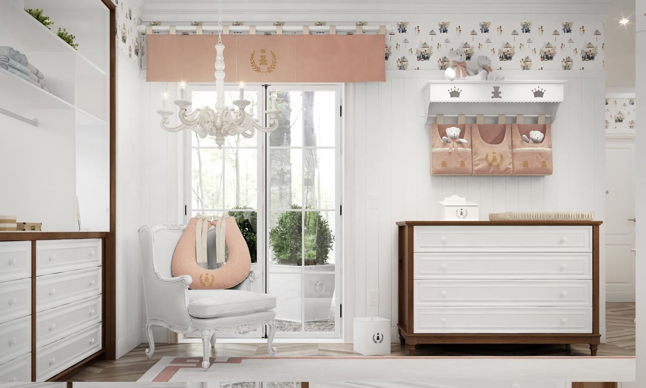 Porta Fraldas Varão Realeza Rosé Premium — vista alternativa