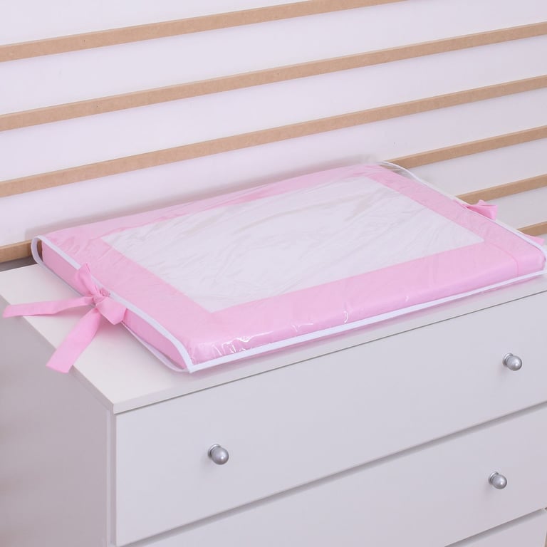 Trocador de Fraldas Plastificado de Espuma Rosa
