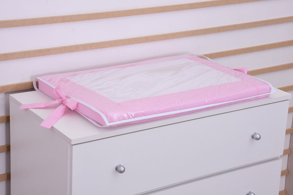 Trocador de Fraldas Plastificado de Espuma Rosa — vista alternativa