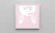 Quadro Amiguinha Coelhinha Rosa 18cm - imagem 1