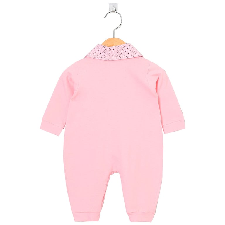 Macacão Longo Princess com Gola Rosa — vista alternativa