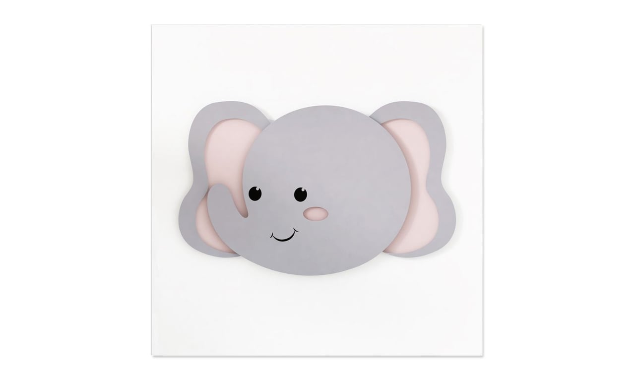 Quadro MDF Amiguinho Elefante 25cm