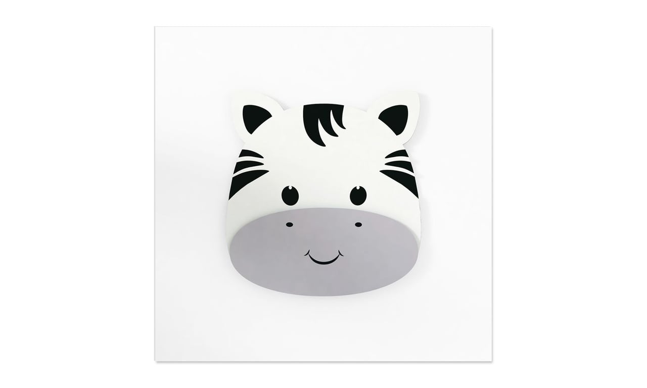 Quadro MDF Amiguinha Zebra 25cm