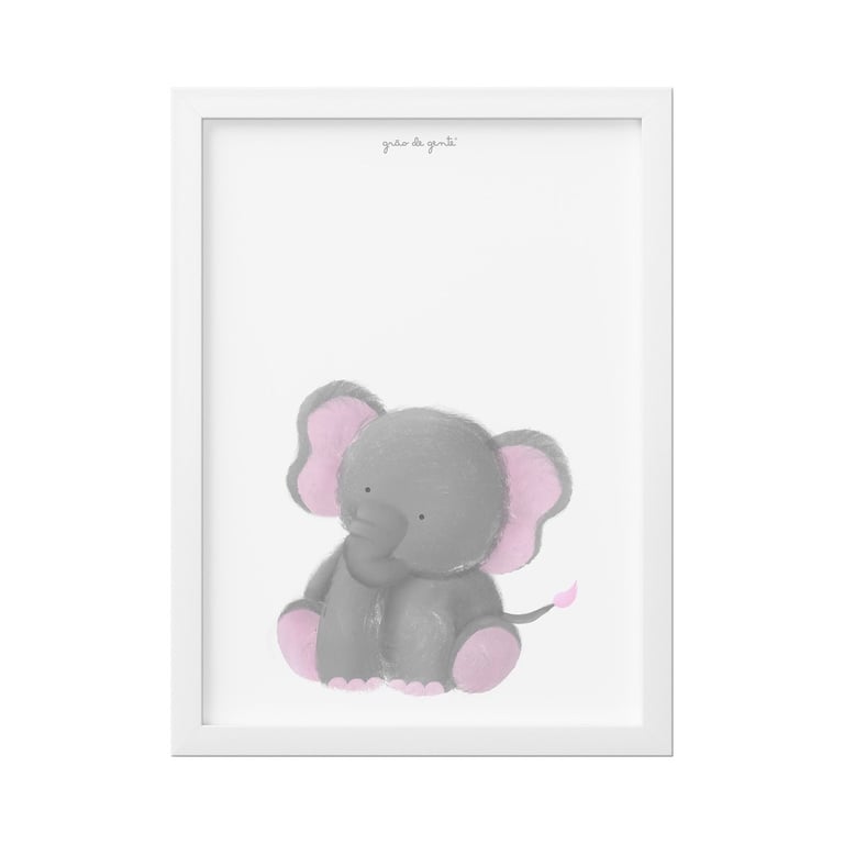 Quadro Amiguinho Elefante 25cm