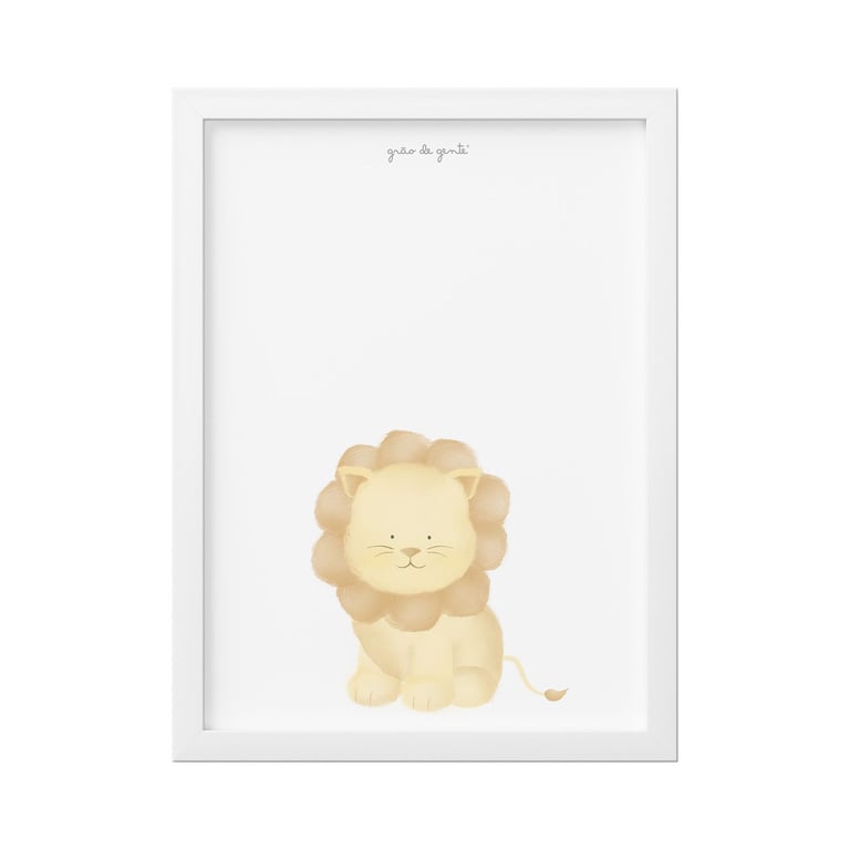 Quadro Amiguinho Leão 25cm