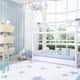 Quarto de Bebê Montessoriano Tricot Poá Azul - imagem 1